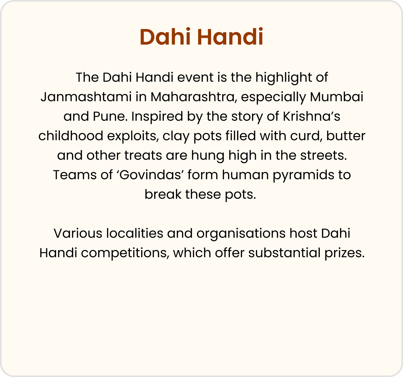 dahi handi