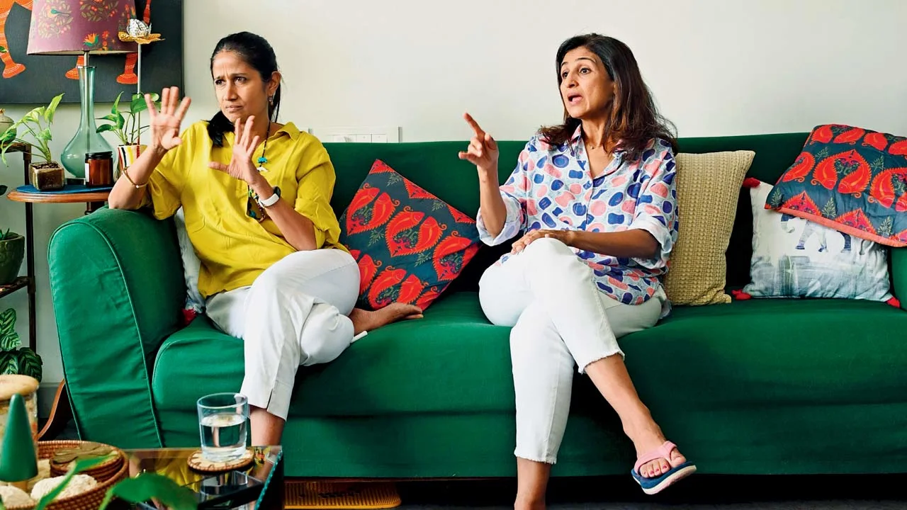 Moneisha Gandhi and Gopika Kapoor had been trying to set up a playdate for their neurodivergent children, Mihaan Gandhi and Vir Kapoor, both 19. (In Pic: Moneisha Gandhi (left) and Gopika Kapoor launched Buddy Up, an app to set up playdates for neurodivergent children)