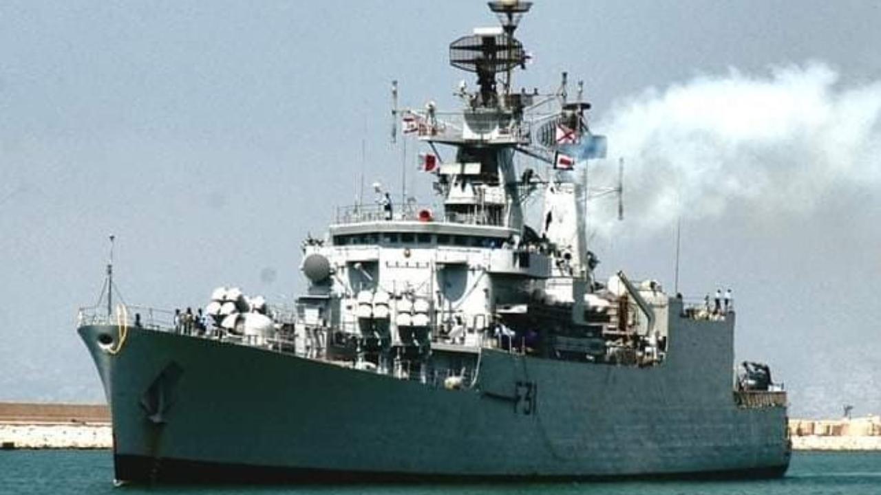 Fire-hit warship INS Brahmaputra brought to 'upright' position: Navy official