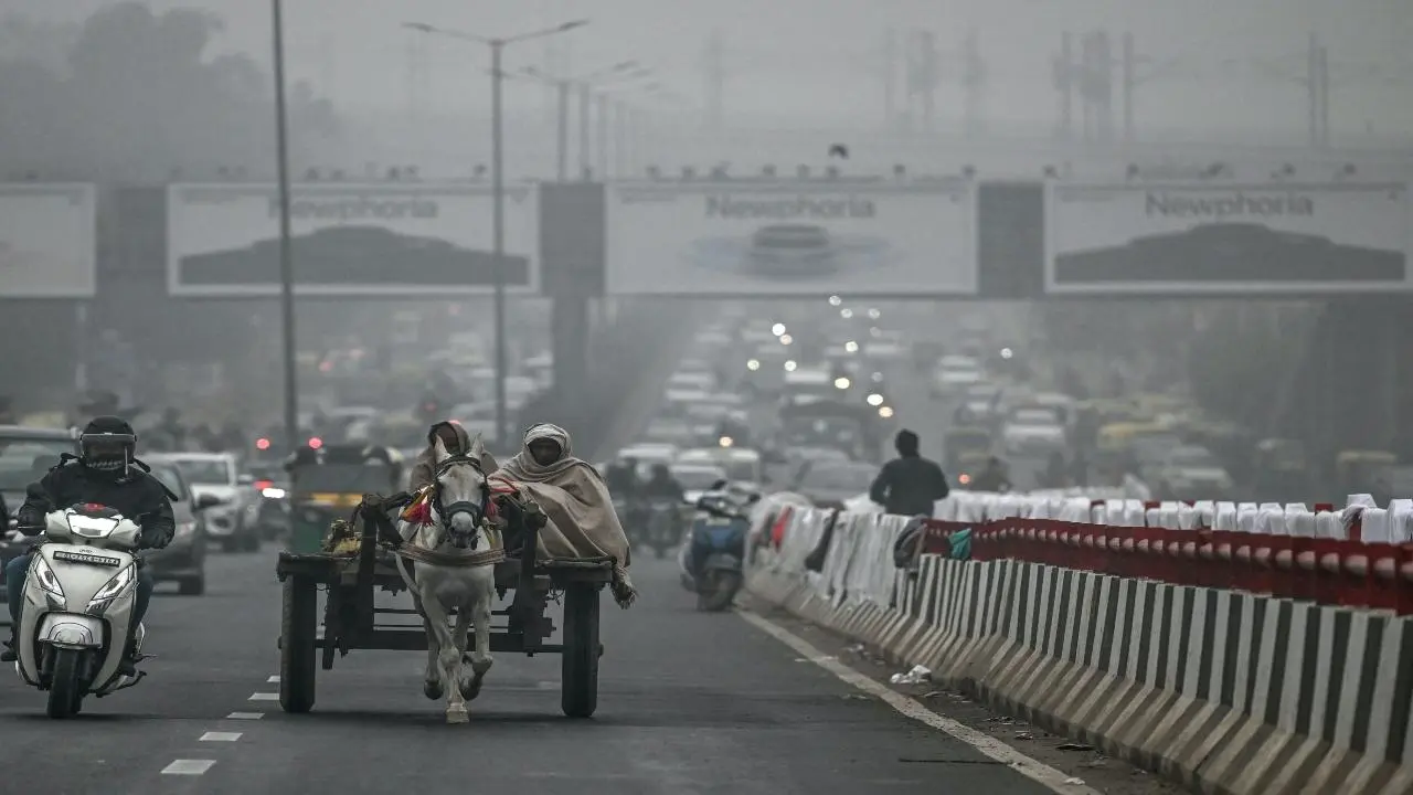 Delhi grapples with cold wave as temperature drops to 5°C and AQI hits 345