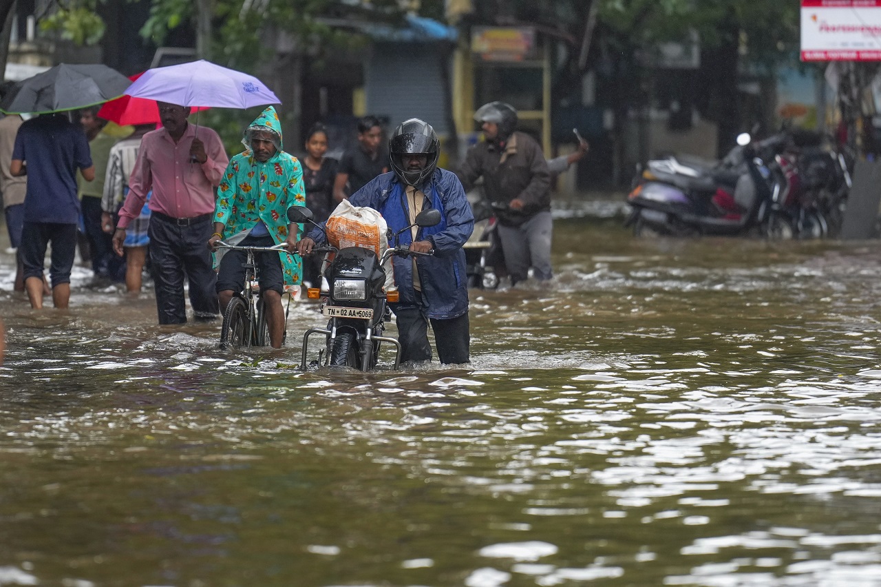 It is expected to move westward slowly and likely to weaken into a deep depression over north coastal Tamil Nadu and Puducherry in the next six hours, as per IMD