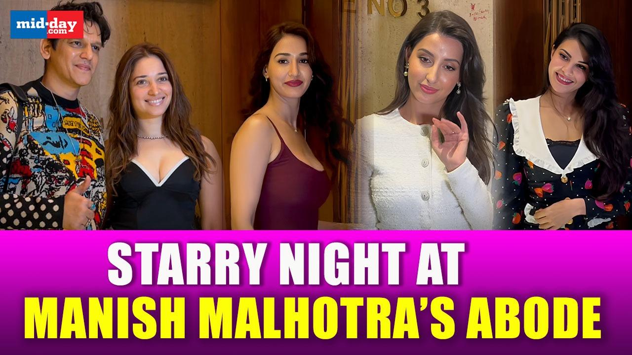 Disha Patani, Nora Fatehi, Abhay Verma & others at Manish Malhotra’s house party