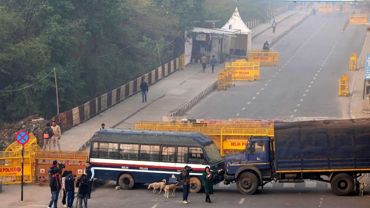 Delhi Police tightens security ahead of Punjab farmers' march to the capital