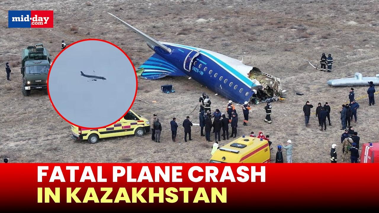 Kazakhstan plane crash: Azerbaijan airlines plane crashes in Kazakhstan - WATCH