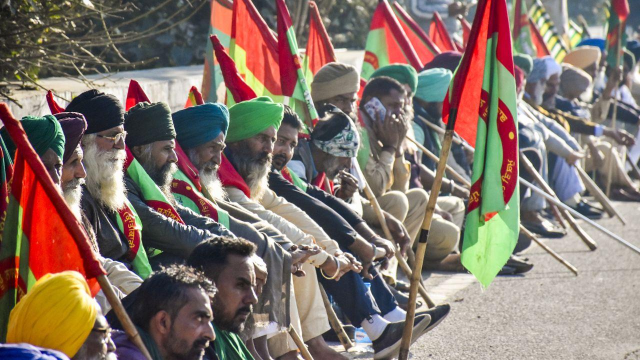 Farmers’ protest: Farmers gather at Shambhu border