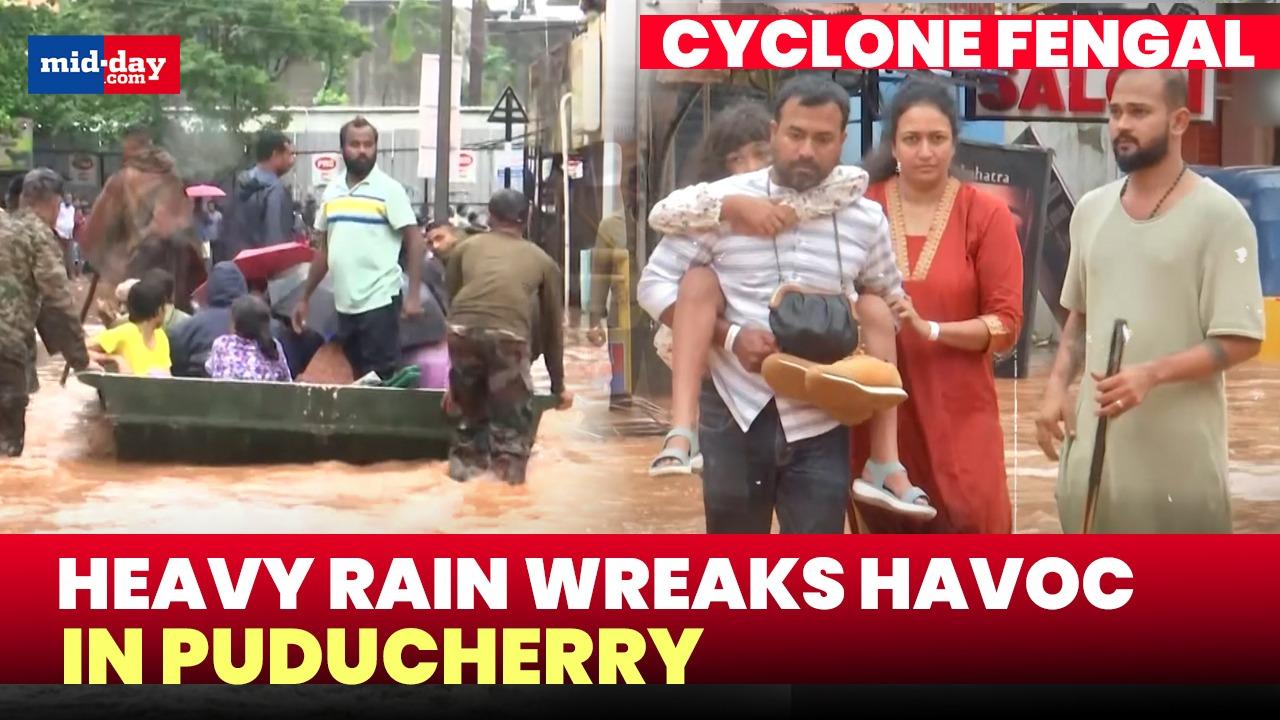 Cyclone Fengal: Heavy downpour in Puducherry creates chaos, rescue ops underway