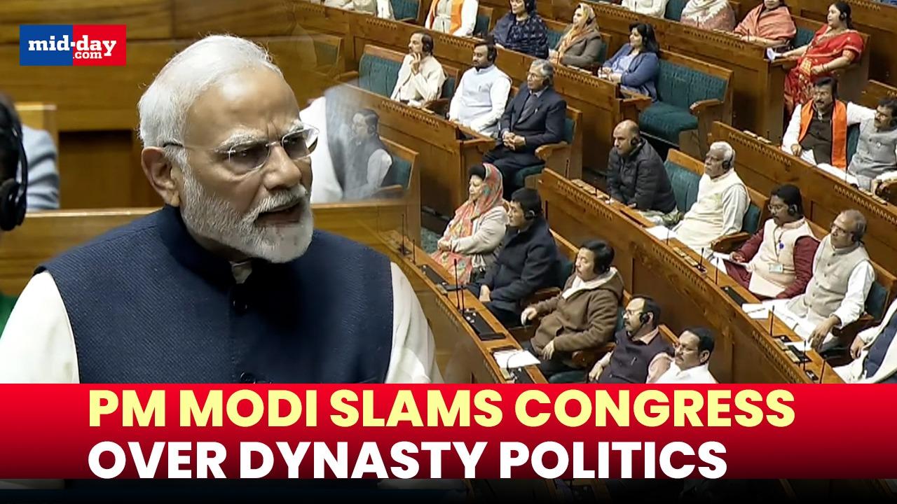 PM Modi criticizes Congress over dynasty politics and Constitution disrespect