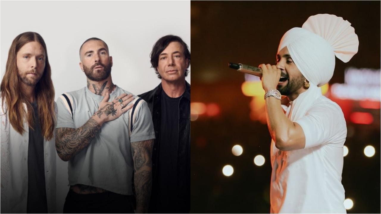 Maroon 5 is performing on December 3 in Mumbai and Diljit Dosanjh will perform on December 19