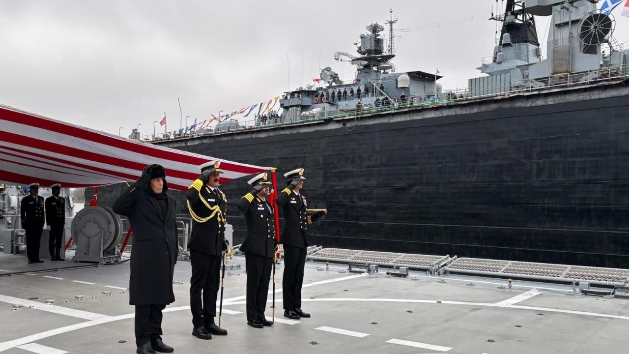 IN PHOTOS: Missile frigate INS Tushil inducted into Indian Navy in Russia