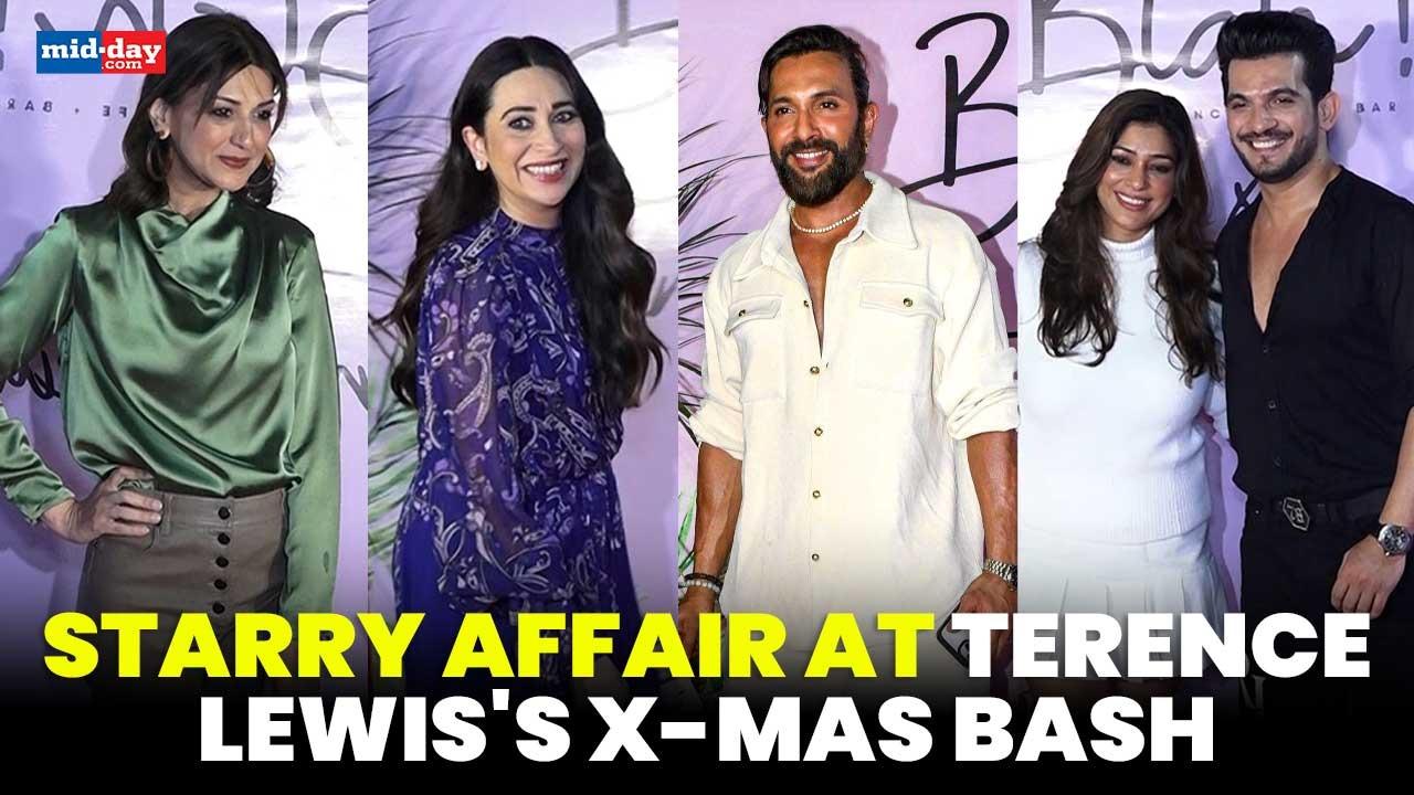 Karisma Kapoor, Sonali Bendre & Arjun Bijlani grace Terence Lewis's X-mas party 