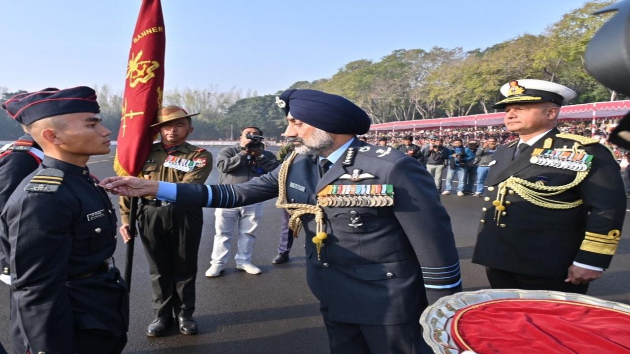 Pune: Air Force chief reviews passing out parade for NDA's 147th course