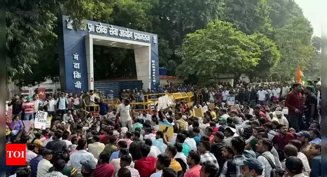 Prayagraj UPPSC protest: Police registers FIR against 12 for vandalism