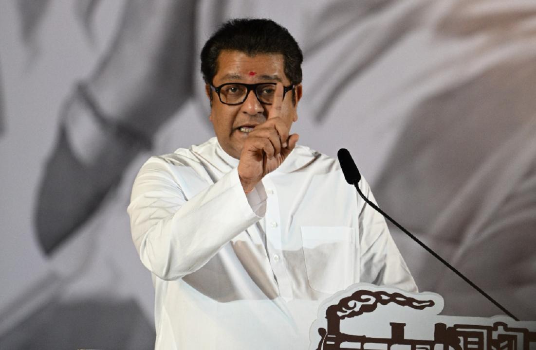 In Photos: Raj Thackeray addresses rally in Worli, criticises Uddhav and Pawar