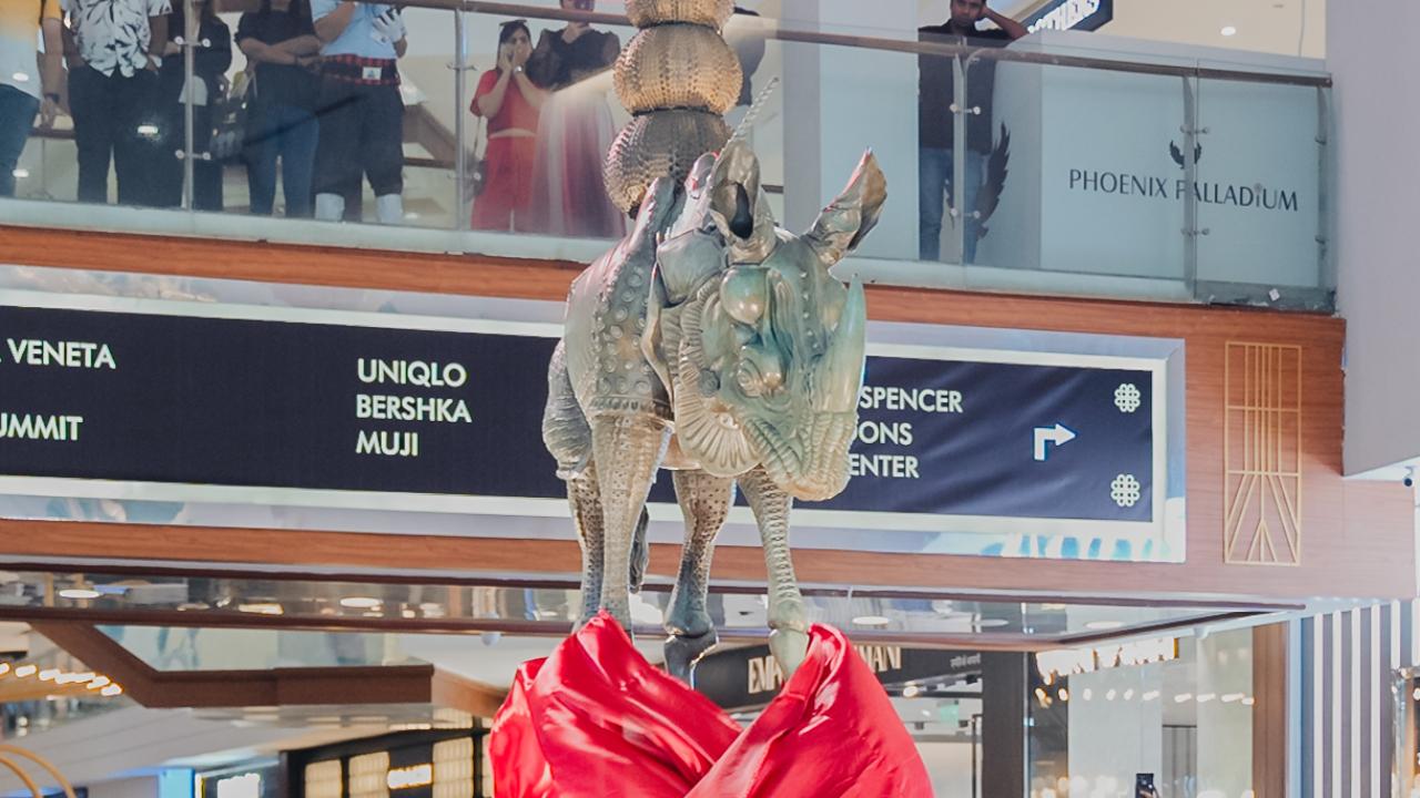 PHOTOS: See Salvador Dali's iconic sculpture 'Cosmic Rhinoceros' in Mumbai