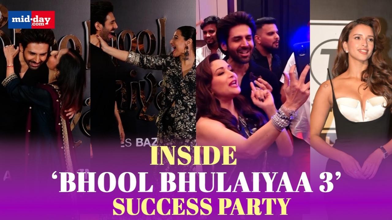  ‘Bhool Bhulaiyaa 3’ success bash: Kartik Aaryan, Vidya Balan attend