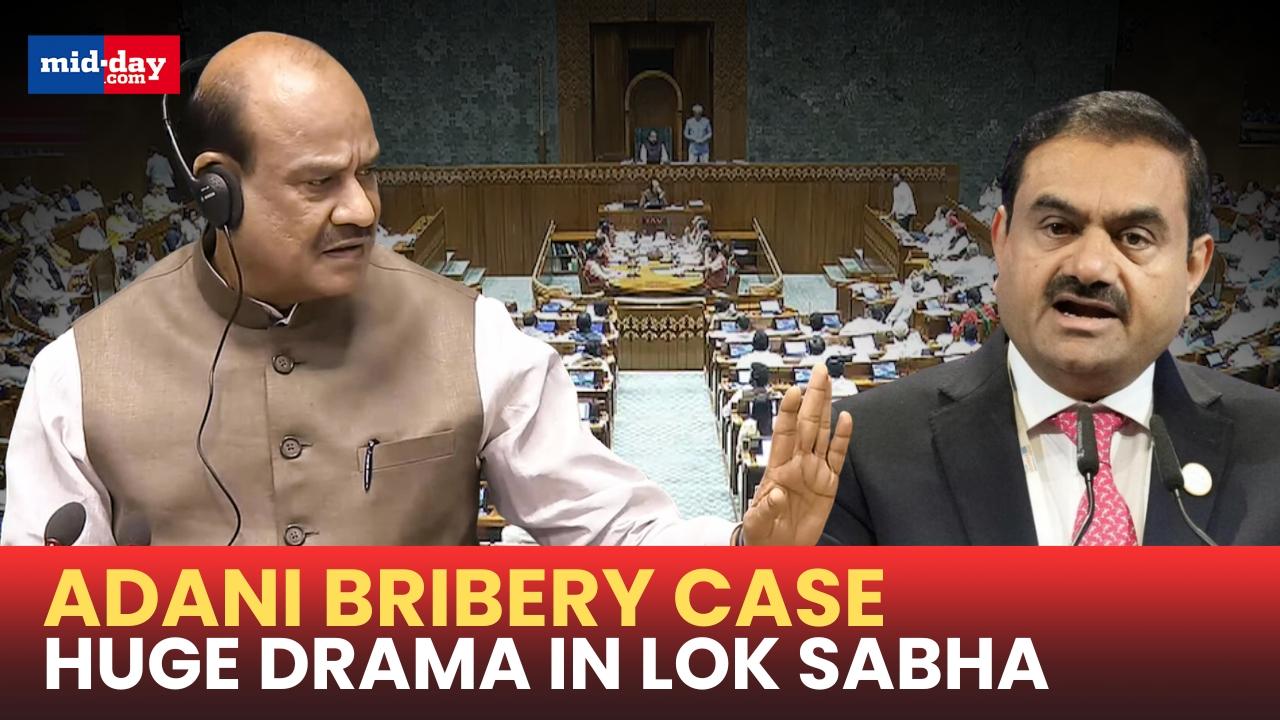 Adani bribery case: Big drama unfolds in Lok Sabha over Adani case