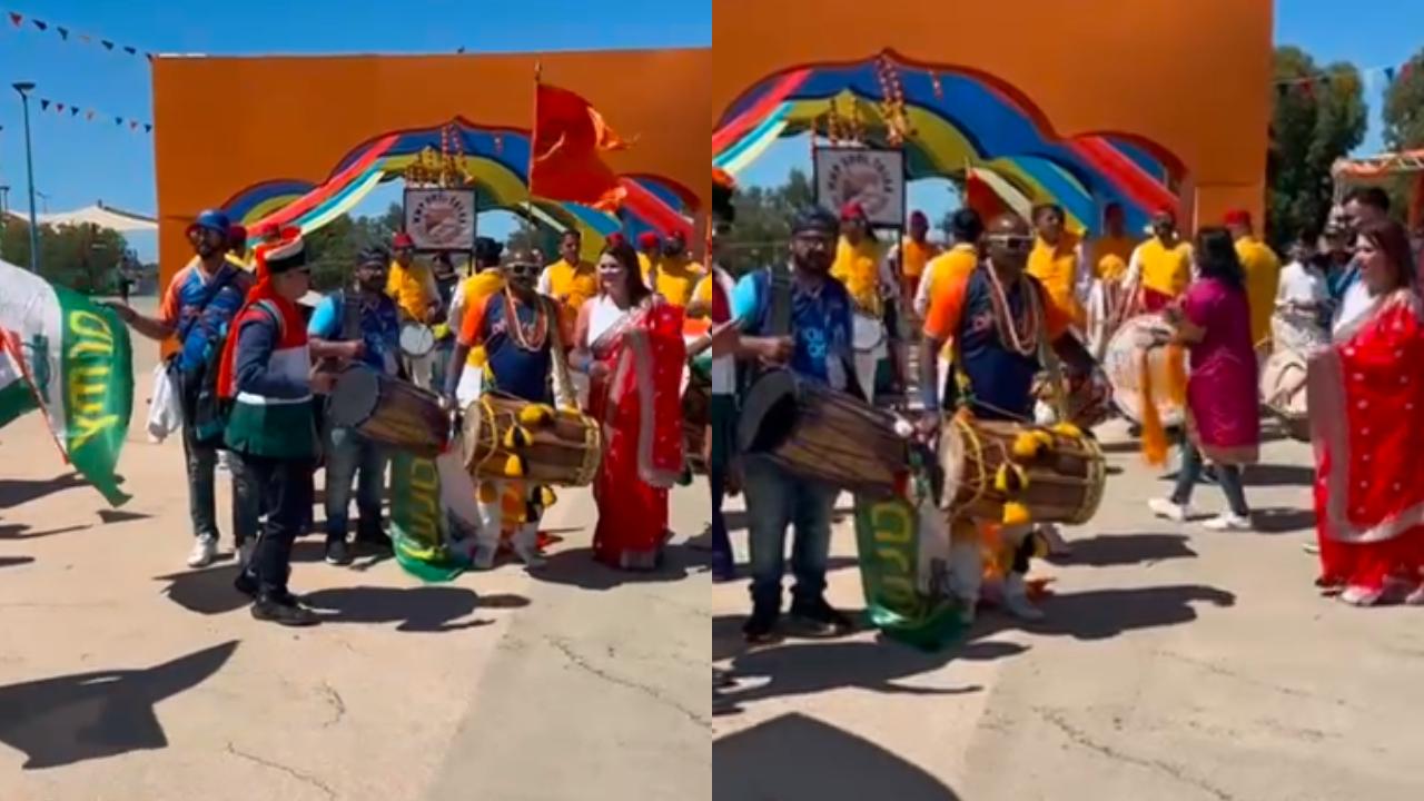 IND vs AUS 1st Test: Marathi Pandal arrive with Dhol Taasha at Optus Stadium