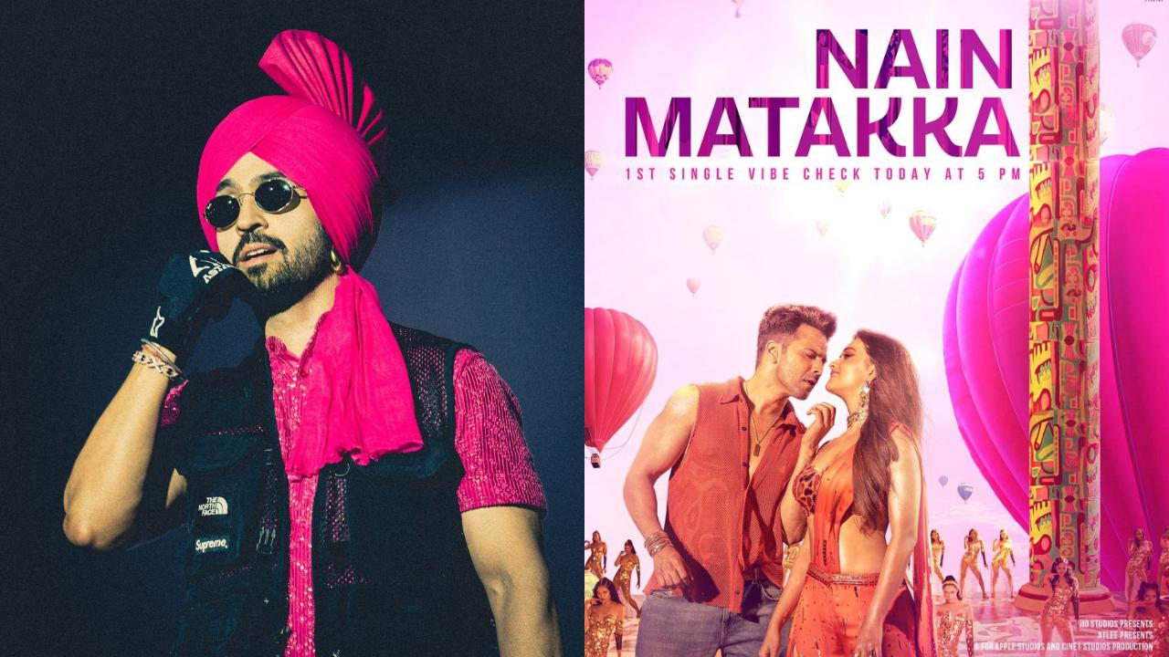 Diljit Dosanjh sings 'Nain Matakka' from the mass action thriller Baby John