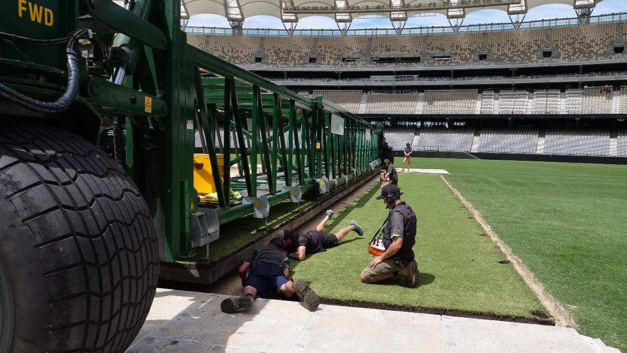 What goes into preparing a drop-in pitch in Australia