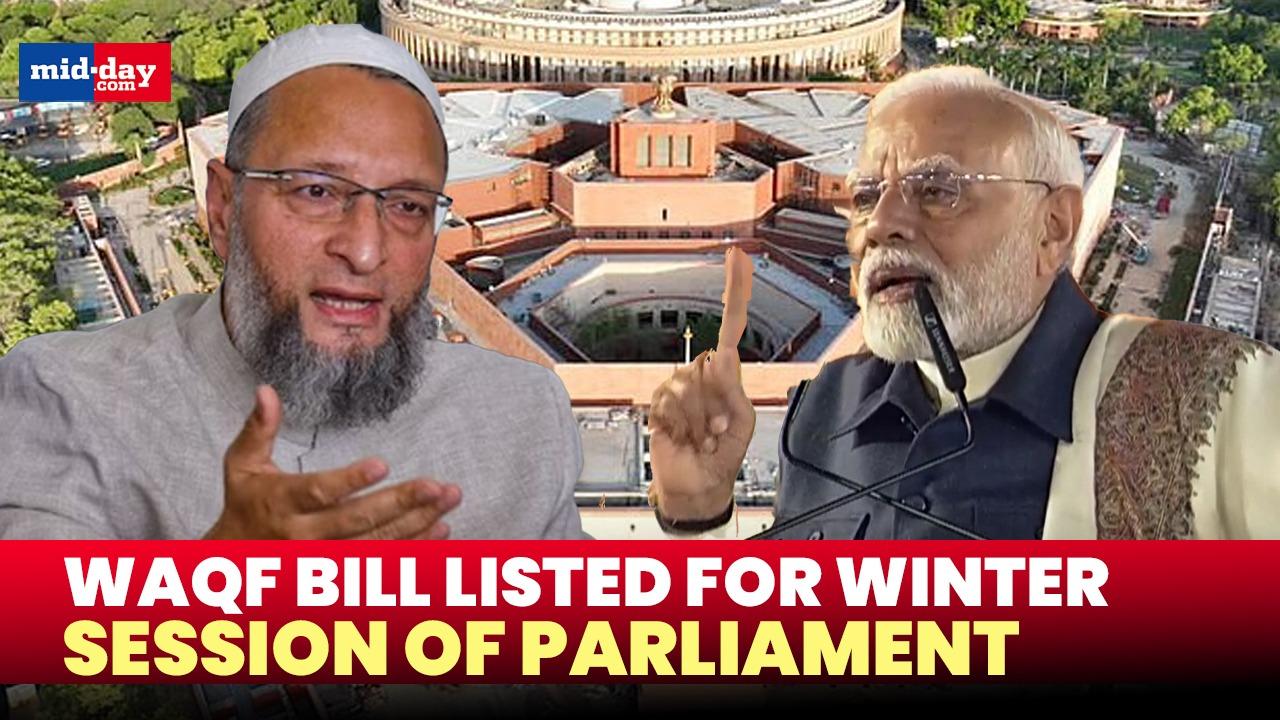 Waqf Bill listed for discussion alongside 14 other bills in winter session