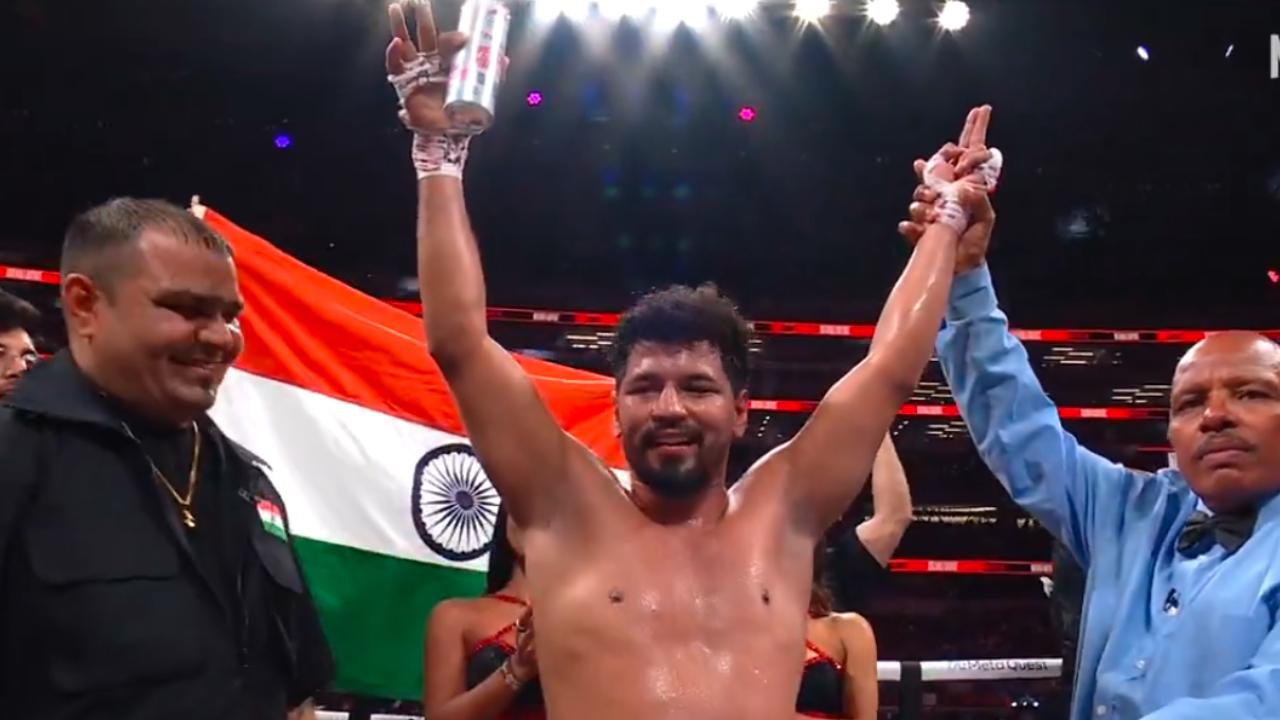 India's Neeraj Goyat outclasses Whindersson Nunes in super-middleweight bout