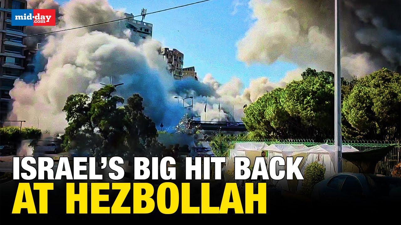  Israel-Hezbollah War: Residential building in Lebanon comes down shattering