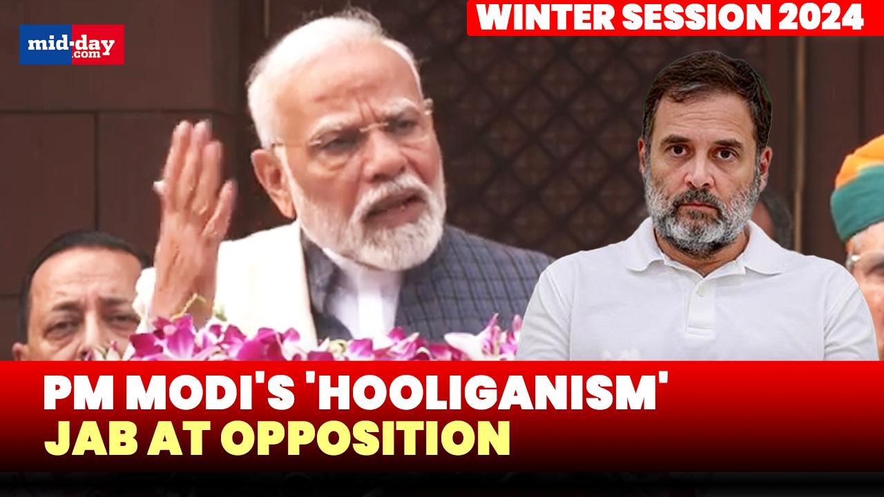  Winter Session 2024: PM Modi takes a dig at opposition - Watch video