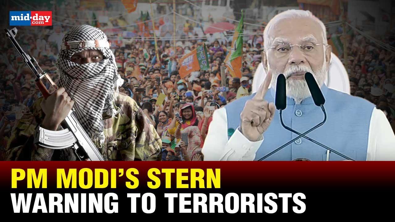 PM Modi in Mumbai issues a stern warning to terror lords