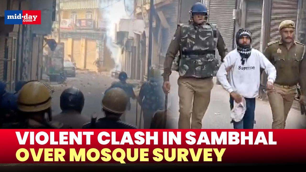 Massive clash erupts in UP's Sambhal over Shahi Jama Mosque survey