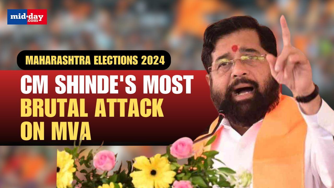 Maharashtra polls: CM Eknath Shinde blasts MVA at Washim rally