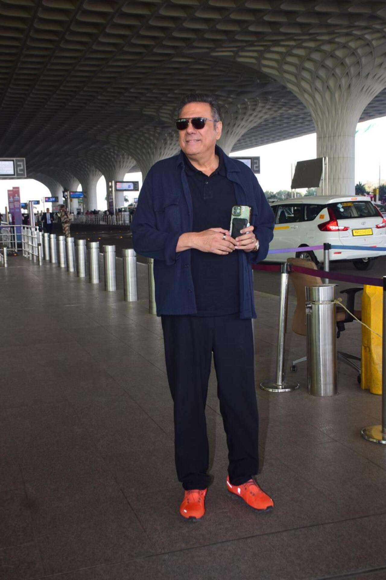 Boman Irani was spotted at the airport earlier today