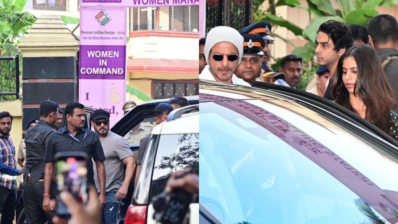 Salman Khan casts vote amid heavy security; SRK arrives at polling booth