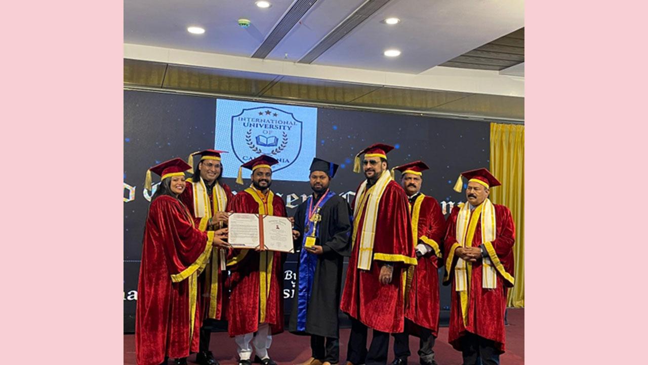 Dr. Yathindra Shivarajiah Honored with Prestigious Honorary Doctorate in Financial Technology