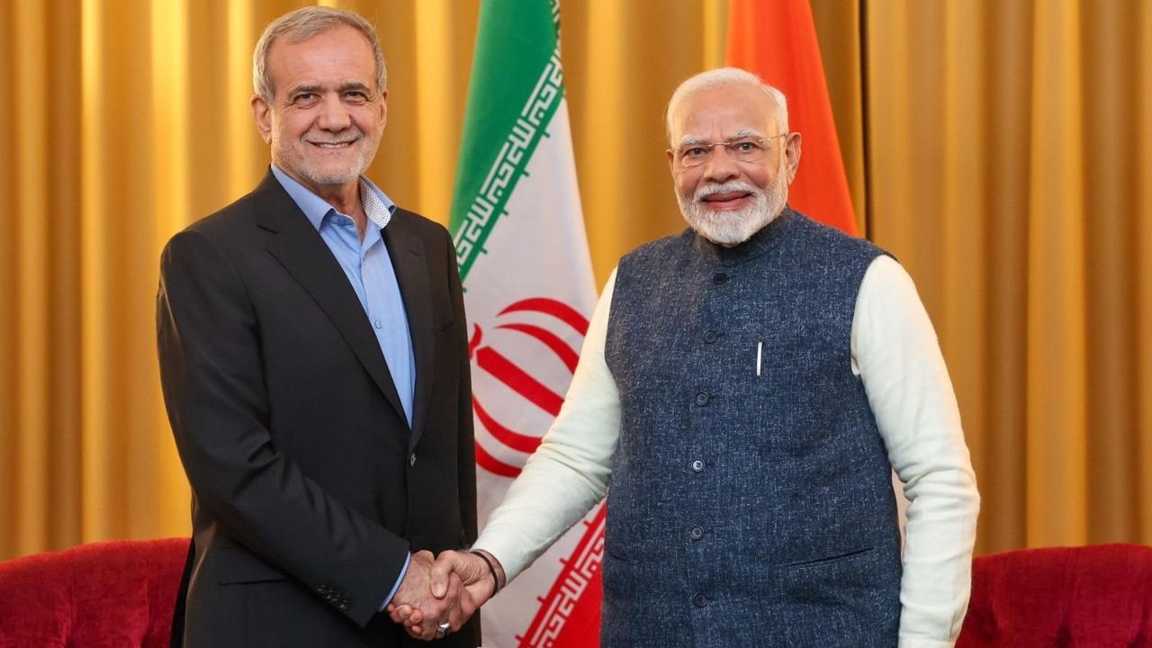 PM Modi meets Iranian President on margins of BRICS summit in Russia