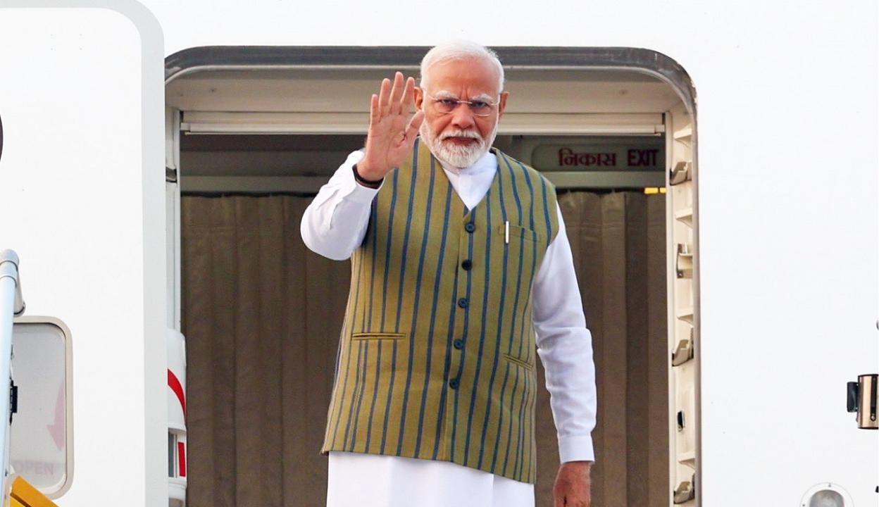 In Photos: PM Modi embarks on a two-day visit to Russia to attend BRICS summit