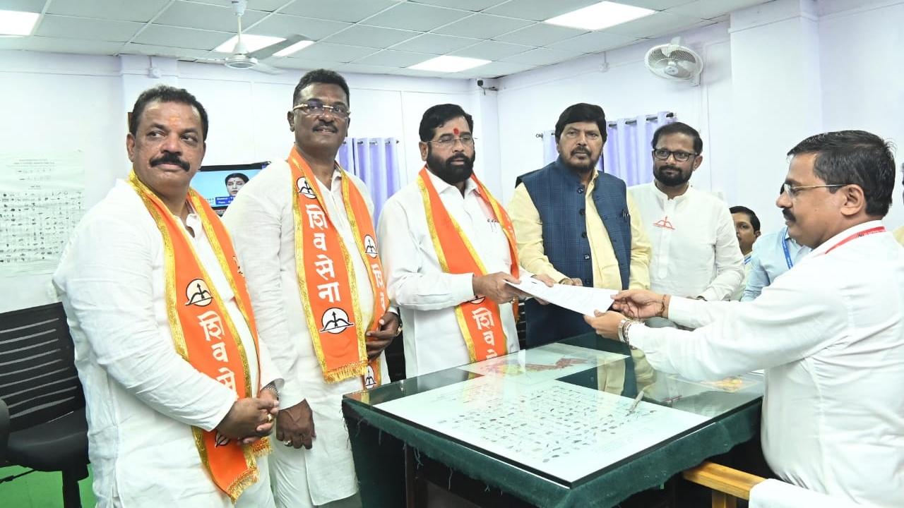 IN PHOTOS: CM Eknath Shinde files nomination from Kopri-Pachpakhadi seat