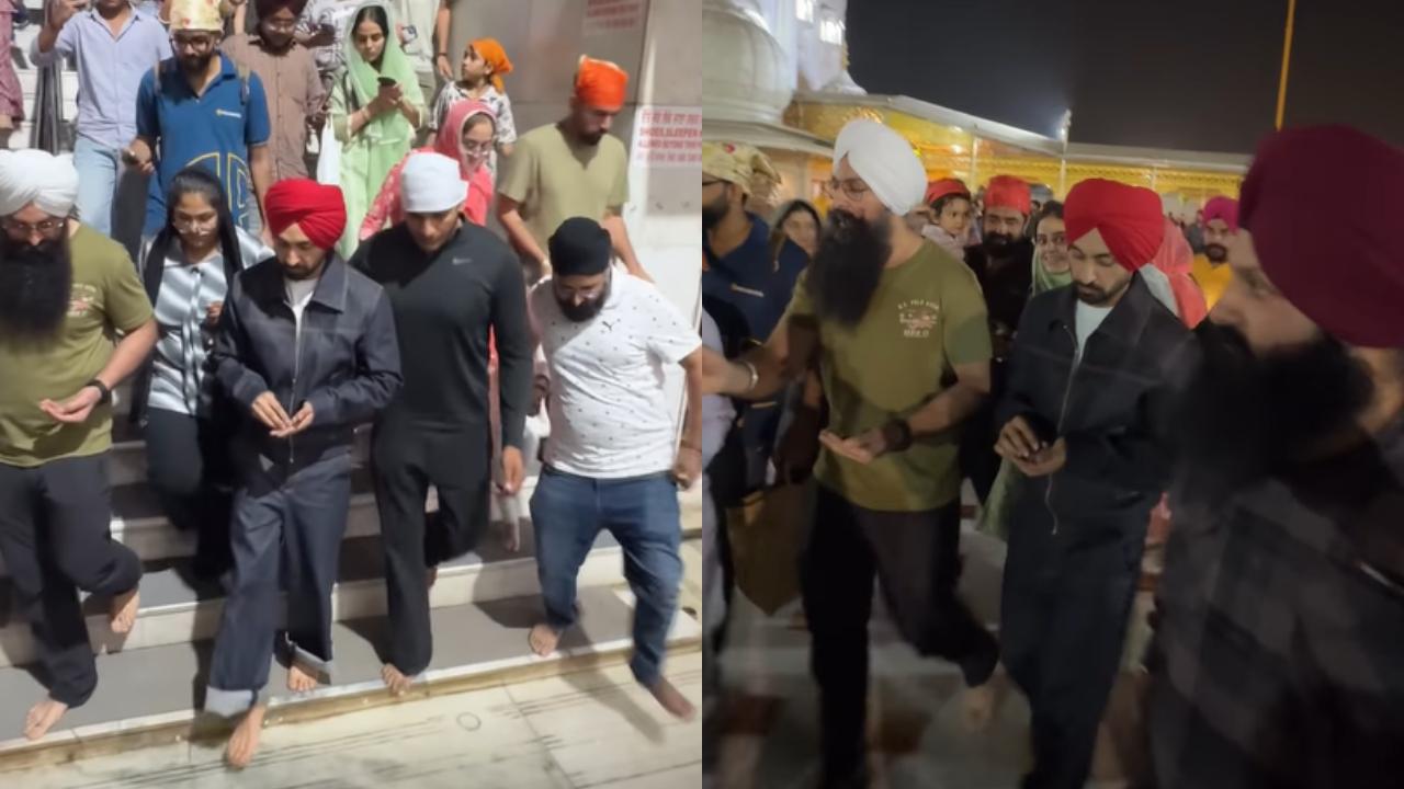 Watch! Diljit Dosanjh seeks blessings at Delhi's Bangla Sahib Gurudwara