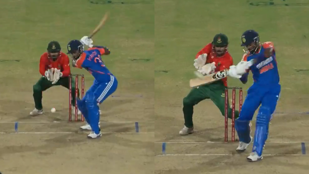 Another iconic shot came during the first T20I against Bangladesh. In Rishad Hossain's over, Hardik Pandya smashed a glorious six in the cover's area. The batsman bent down, whipped it and did not turn back after clearing the boundary line