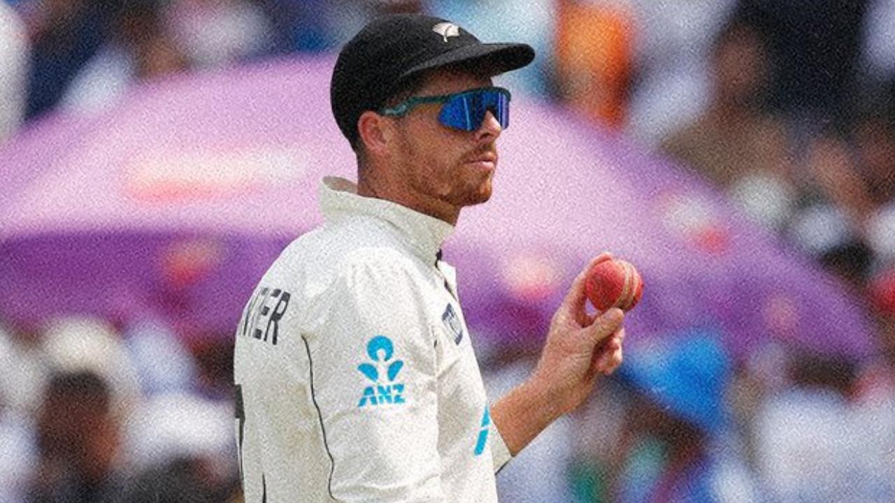 Santner's career-best, Latham's half-ton give NZ 301-run lead against India