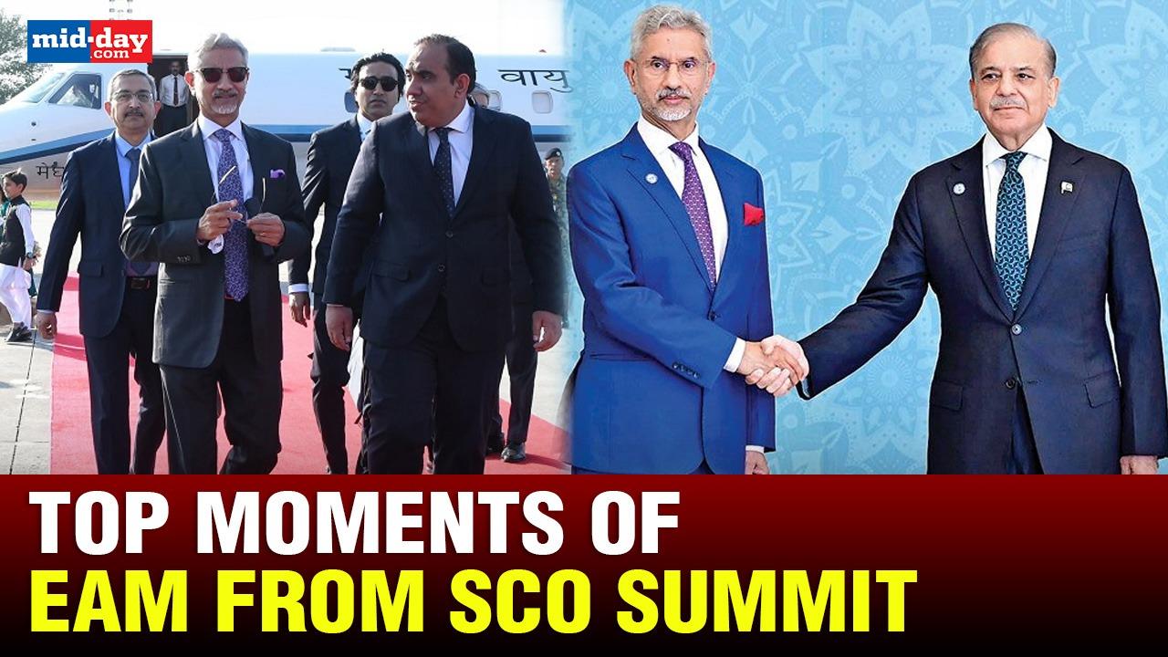 Top moments of S Jaishankar from SCO meeting in Pakistan - WATCH