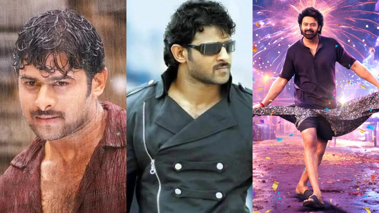 In Pics: From 'Varsham' to 'The Raja Saab', tracing Prabhas's style evolution