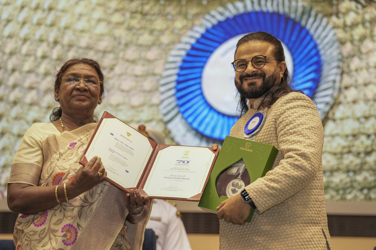 Pritam received the award for Best Music Director (Songs) for 'Brahmastra: Part One - Shiva'. Arijit Singh won Best Male Playback Singer for the track 'Kesariya'.