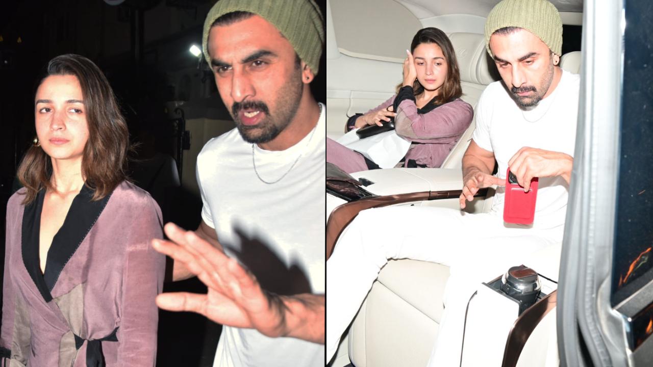 Ranbir Kapoor snaps at paparazzi as he and Alia Bhatt get mobbed, watch