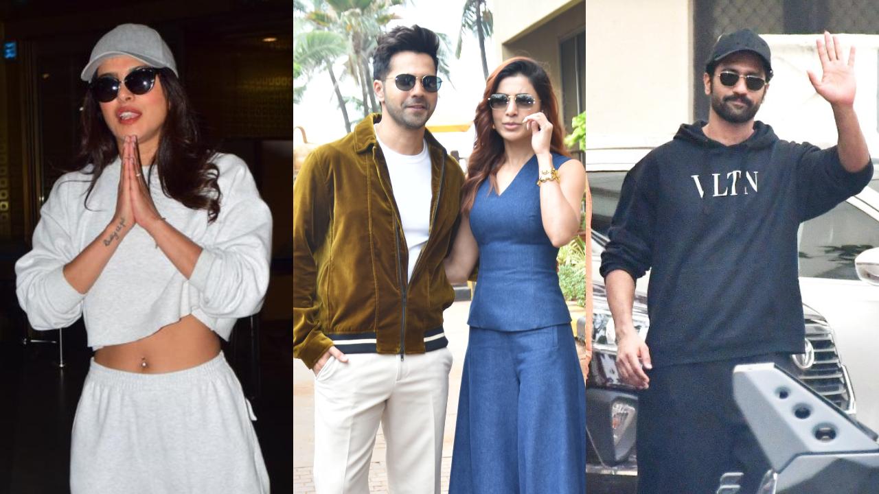 Spotted: Priyanka Chopra back in Mumbai, Varun-Samantha promote ‘Citadel'