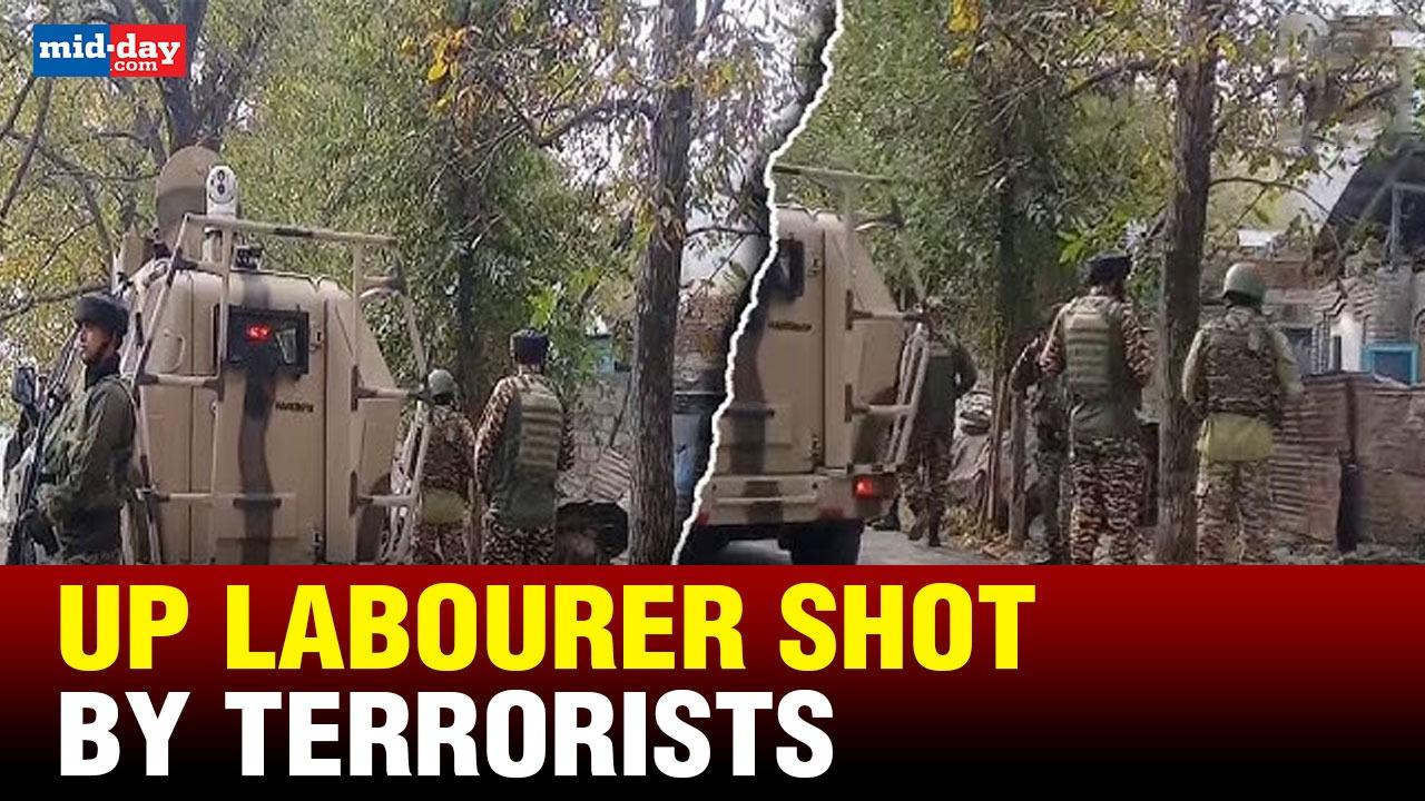 UP labourer shot & injured by terrorists in J&K's Pulwama - Watch video