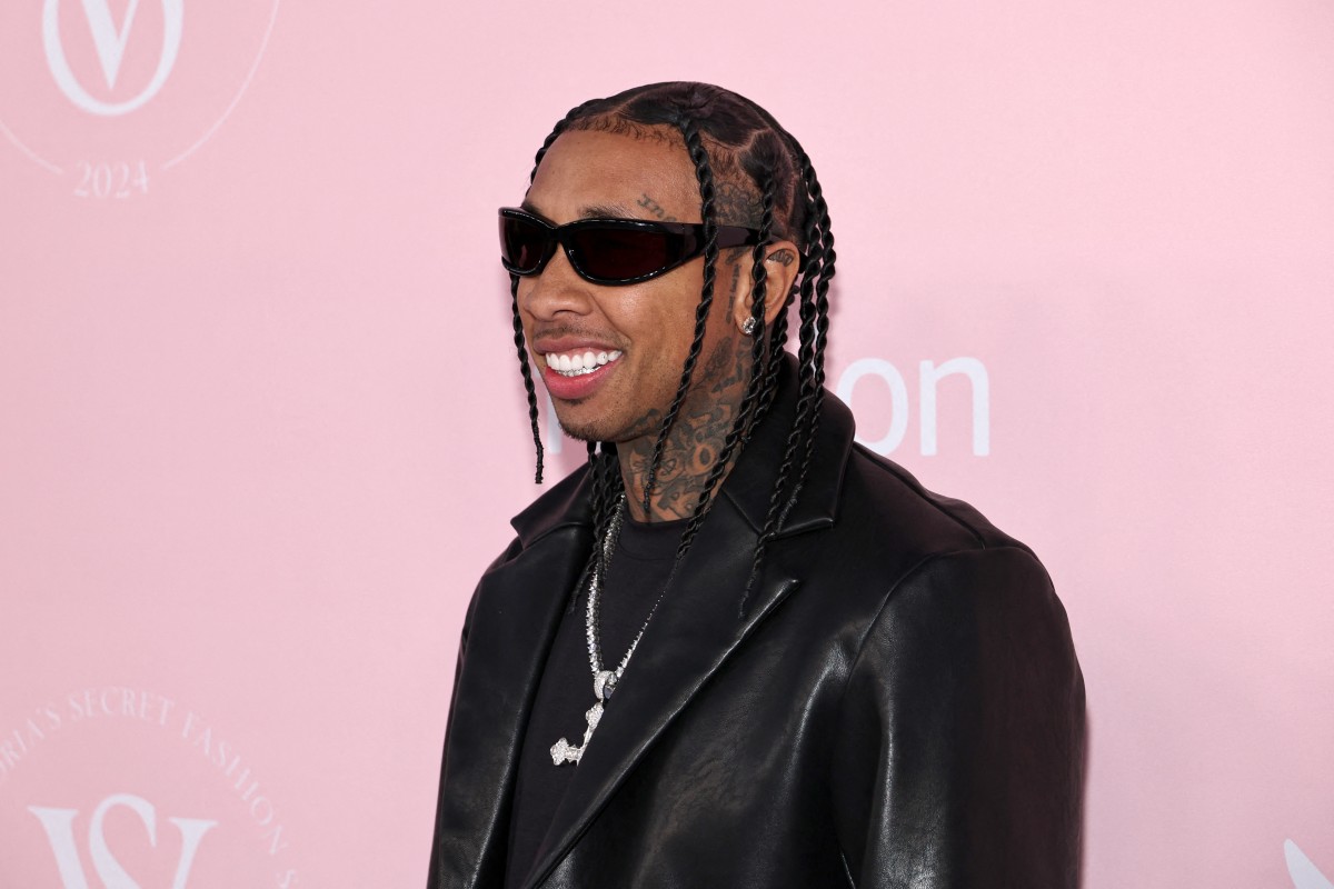 US American rapper Tyga arrived at the Victoria Secret show