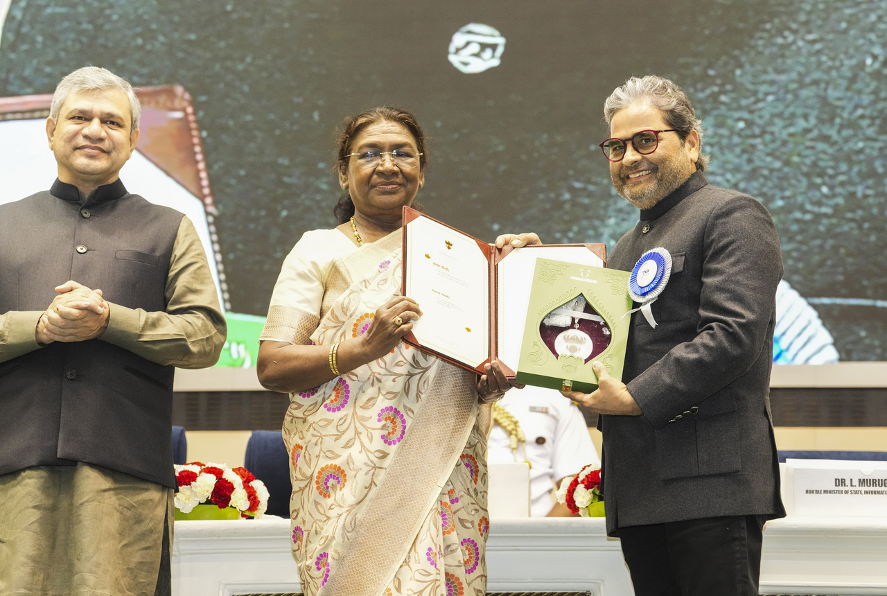 Filmmaker-music composer Vishal Bhardwaj received the Best Music Direction honour for his short film 'Fursat' at the 70th National Film Awards.