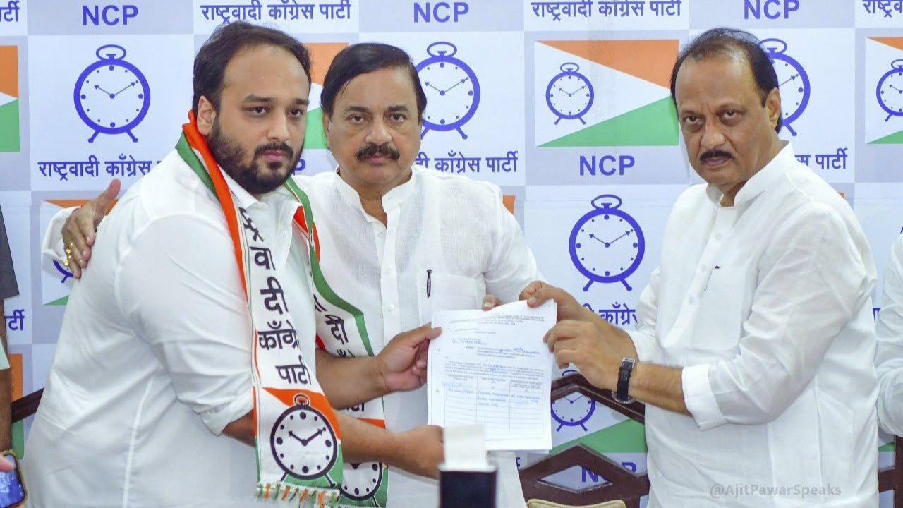 IN PHOTOS: Zeeshan Siddique joins NCP ahead of Maharashtra Elections 2024