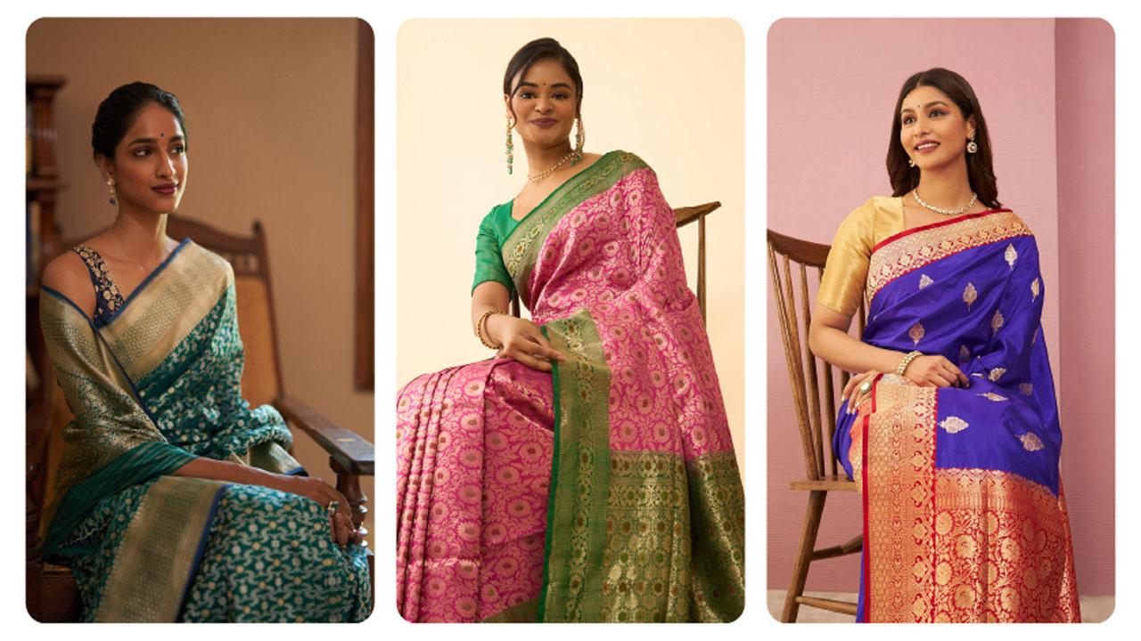 Beyond Red and Gold: Unconventional Banarasi Sarees for the Modern Bride