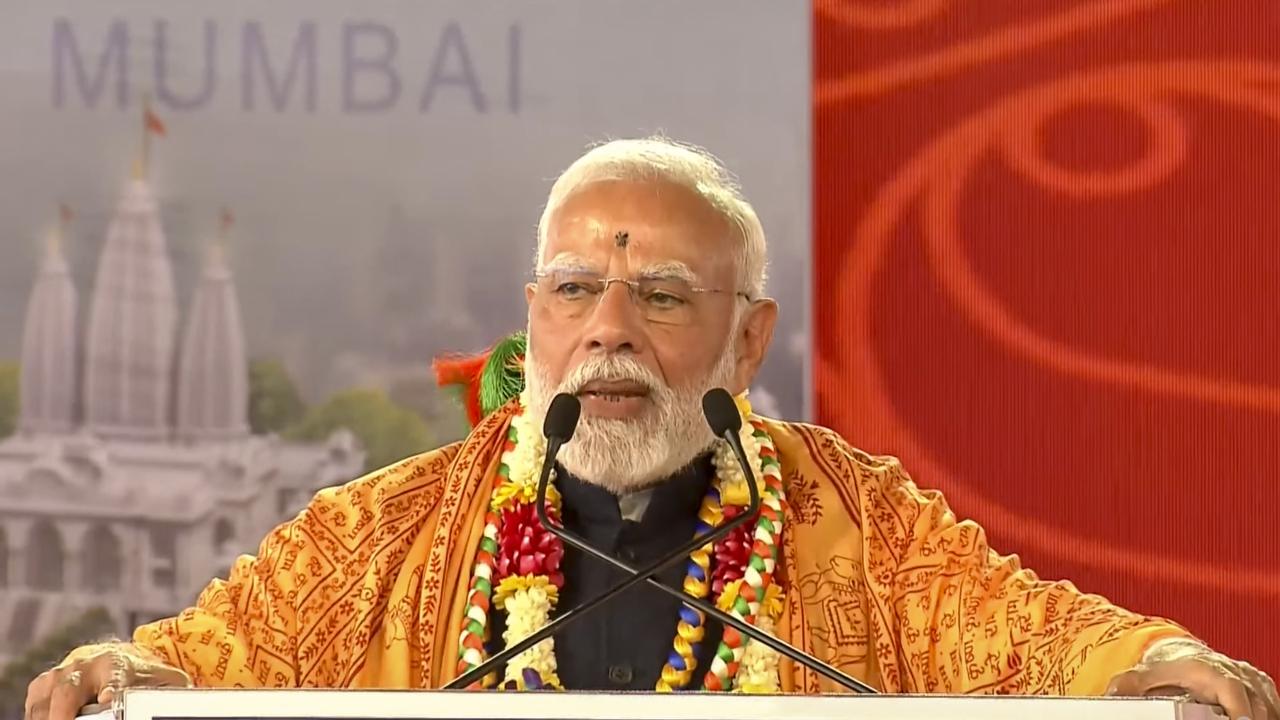 PM Modi inaugurates ISKCON temple at Kharghar in Navi Mumbai